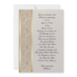Wedding Invitation elegant embossed look canvas,