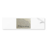 Wedding Invitation Embossed Rose bumper stickers