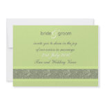 Wedding Invitation - Floral Fantasy - Apple Green