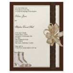 Wedding invitation flyer from brides mother & fath