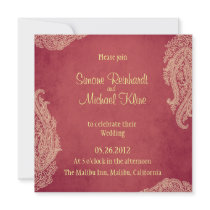 Wedding Invitation, Indian Mehndi