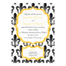 Wedding Invitation | New Orleans | Gold Alternate