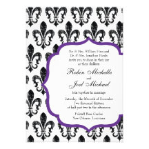 Wedding Invitation | New Orleans | Purple