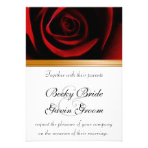 Wedding Invitation Roses Are Red