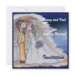 Wedding invitation square card