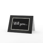 WEDDING Invitation  with Checked Border cards