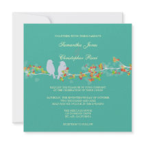 Wedding Invitations, love birds