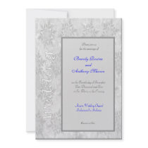 Wedding Invitations winter snowflakes Imprint