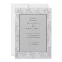 Wedding Invitations winter snowflakes wedding