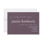 Wedding Invite | A + |small purple invitations