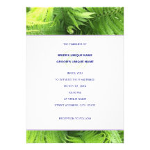 Wedding Invite, Suite 6: Green Ferns