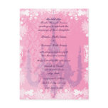 Wedding Invite Vintage Chandelier Pink Lavender postcards