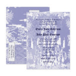 Wedding Invite Vintage Chandelier Pink Lavender postcards