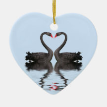 Wedding Keepsake Romancing Swans Wedding Set Christmas Tree Ornament