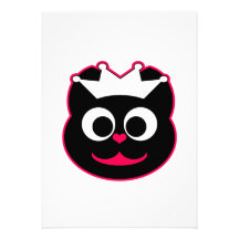 Wedding Kitty Pink Custom Invites