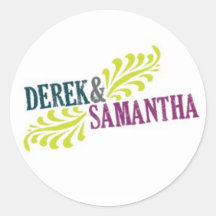 Wedding Logo Sticker