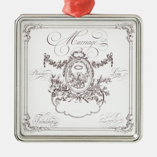 Wedding Marriage Keepsake Ornament