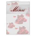 Wedding Menu Greeting Card