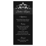 Wedding Menu Cards Formal Black Embellishment rack cards