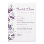 Wedding Menu - Cherry Blossom invitations