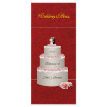 Wedding Menu Rack Card