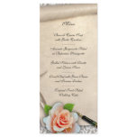 Wedding Menu Scroll rack cards