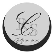 Wedding Monogram C Envelope and Favour Seal