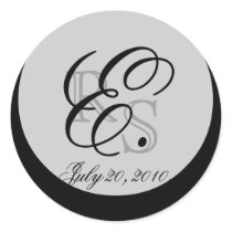 Wedding Monogram E Envelope and Favour Seal