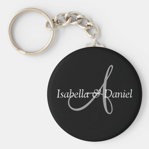 Wedding Monogram Keychains