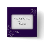 Wedding name tag buttons