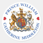 Wedding of Prince William and Catherine Middleton Round Sticker
