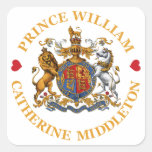 Wedding of Prince William and Catherine Middleton Square Sticker