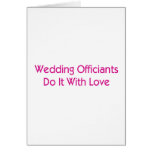 Wedding Officiants cards