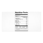 Wedding or Anniversary Sweet Funny Nutrition Label photo cards
