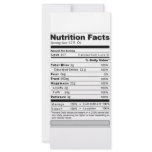 Wedding or Anniversary Sweet Funny Nutrition Label rack cards