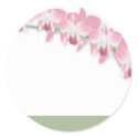 Wedding Orchids Invitation Sticker