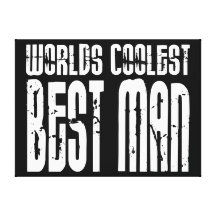 Wedding Parties & Favours : Worlds Coolest Best Ma Gallery Wrap Canvas