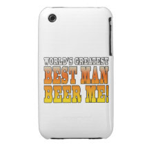 Wedding Parties Favours : Worlds Greatest Best Man Case-Mate iPhone 3 Case