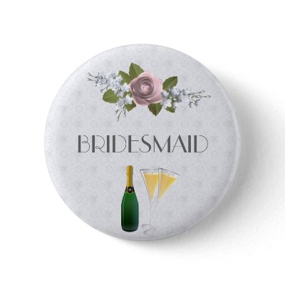 Wedding Party Button Bridesmaid by forbes1954