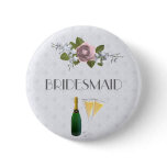 Wedding Party Button Bridesmaid