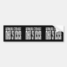 Wedding Party Favours Worlds Coolest Maid of Honou Bumper Sticker