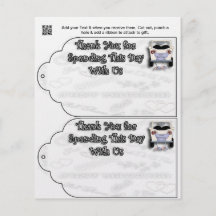 Wedding Party gift or favour Bag Tags Flyer