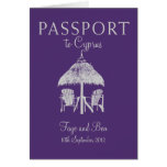 Wedding Passport Invitation to Cyprus Card
