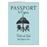 Wedding Passport Invitation to Cyprus Cards