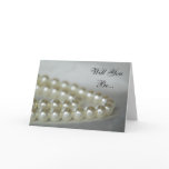 Wedding Pearls Will You Be My Bridesmaid cards