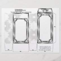 Wedding Pinch Box Party Favours Black and white Personalized Flyer