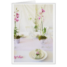 Wedding place setting card