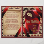 Wedding Program (Bifold Design) Personalised Flyer