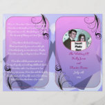 Wedding Program (Bifold Design with Photo) Full Colour Flyer