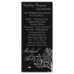 wedding,program,black,white,classy,simple,chic